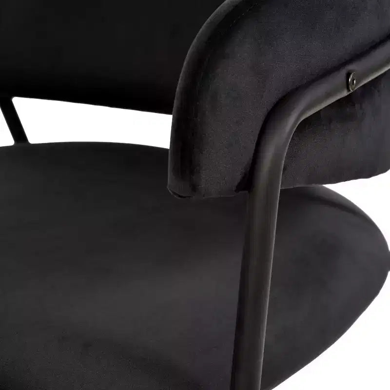 Chaise de salle à manger LeisureMod Axis rembourrée - Siège d'appoint moderne avec pieds durables en acier inoxydable à revêtement en poudre pour cuisine, salle à manger, bureau et salon.