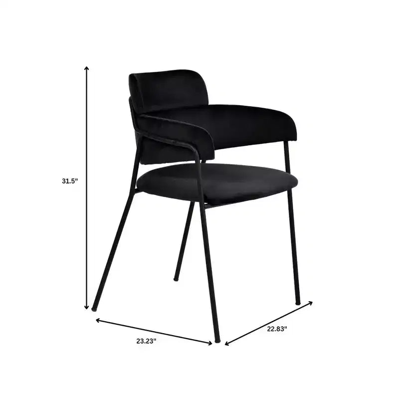 Chaise de salle à manger LeisureMod Axis rembourrée - Siège d'appoint moderne avec pieds durables en acier inoxydable à revêtement en poudre pour cuisine, salle à manger, bureau et salon.