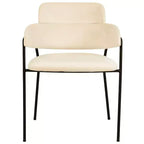 Chaise de salle à manger LeisureMod Axis rembourrée - Siège d'appoint moderne avec pieds durables en acier inoxydable à revêtement en poudre pour cuisine, salle à manger, bureau et salon.