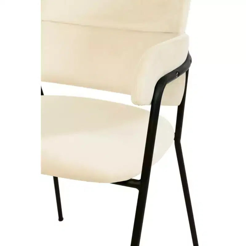 Chaise de salle à manger LeisureMod Axis rembourrée - Siège d'appoint moderne avec pieds durables en acier inoxydable à revêtement en poudre pour cuisine, salle à manger, bureau et salon.