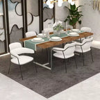 Chaise de salle à manger LeisureMod Axis rembourrée - Siège d'appoint moderne avec pieds durables en acier inoxydable à revêtement en poudre pour cuisine, salle à manger, bureau et salon.