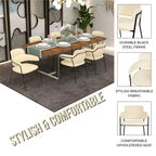 Chaise de salle à manger LeisureMod Axis rembourrée - Siège d'appoint moderne avec pieds durables en acier inoxydable à revêtement en poudre pour cuisine, salle à manger, bureau et salon.