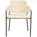 Chaise de salle à manger LeisureMod Axis rembourrée - Siège d'appoint moderne avec pieds durables en acier inoxydable à revêtement en poudre pour cuisine, salle à manger, bureau et salon.