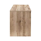 Meuble TV de ferme AndMakers de 150 cm pour téléviseurs jusqu'à 150 cm avec 2 armoires de rangement, meuble console TV en bois avec portes coulissantes de style grange et espace de rangement