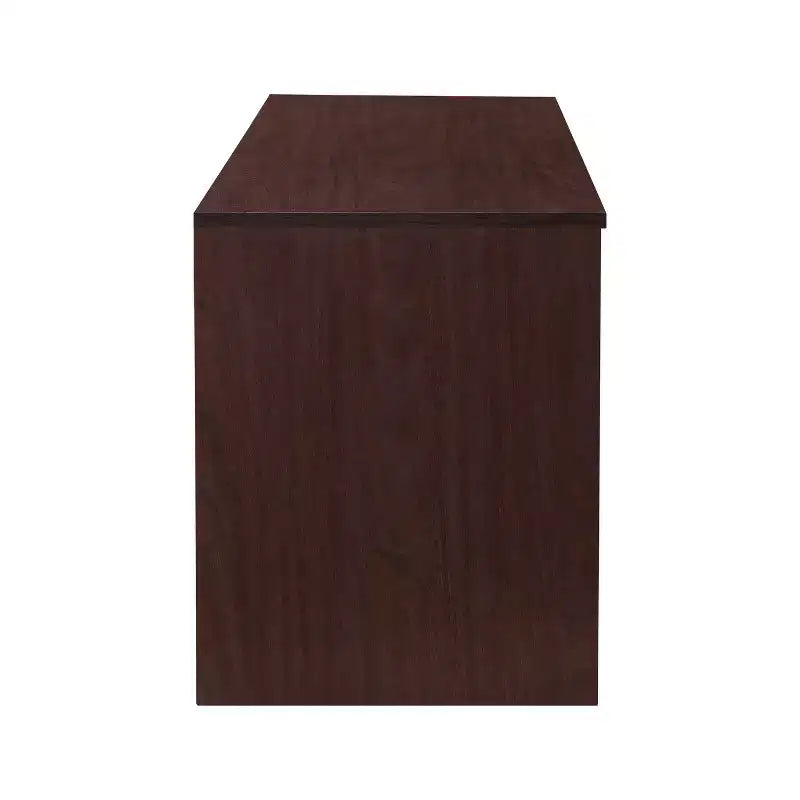 Meuble TV de ferme AndMakers de 150 cm pour téléviseurs jusqu'à 150 cm avec 2 armoires de rangement, meuble console TV en bois avec portes coulissantes de style grange et espace de rangement