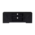 AndMakers 59 in. Farmhouse TV Stand For TVs Up To 59 with 2 Storage Cabinets, Wood Barn Door Media Television Console Table With Storage