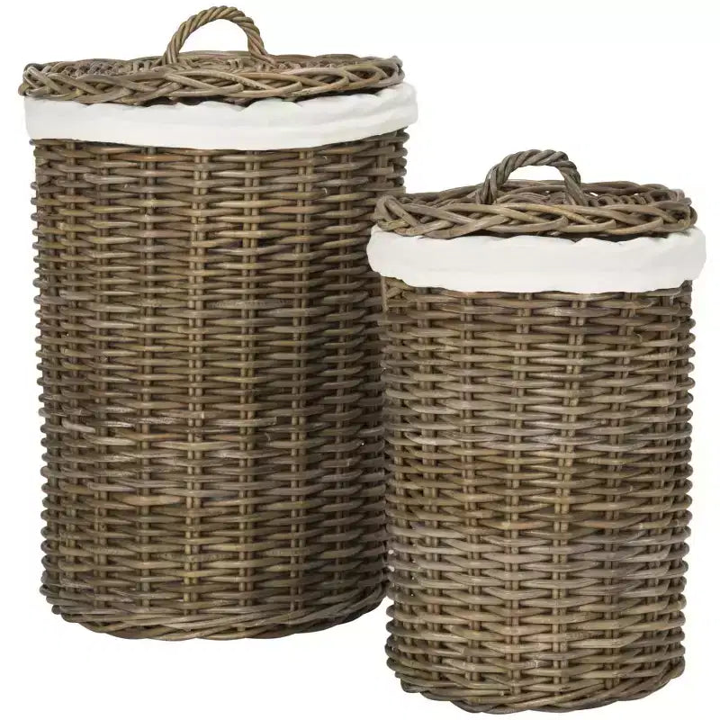 Panier à Linge Millen (Lot de 2) - HAC6001 - Naturel - Safavieh