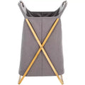 Quinne Foldable Laundry Basket - STG1906 - Natural/Grey - Safavieh