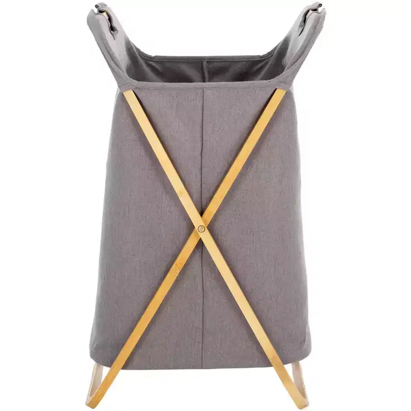 Quinne Foldable Laundry Basket - STG1906 - Natural/Grey - Safavieh