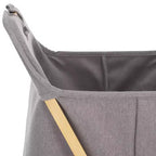 Panier à Linge Pliable Quinne - STG1906 - Naturel/Gris - Safavieh