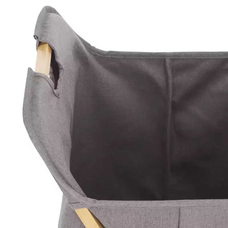 Panier à Linge Pliable Quinne - STG1906 - Naturel/Gris - Safavieh