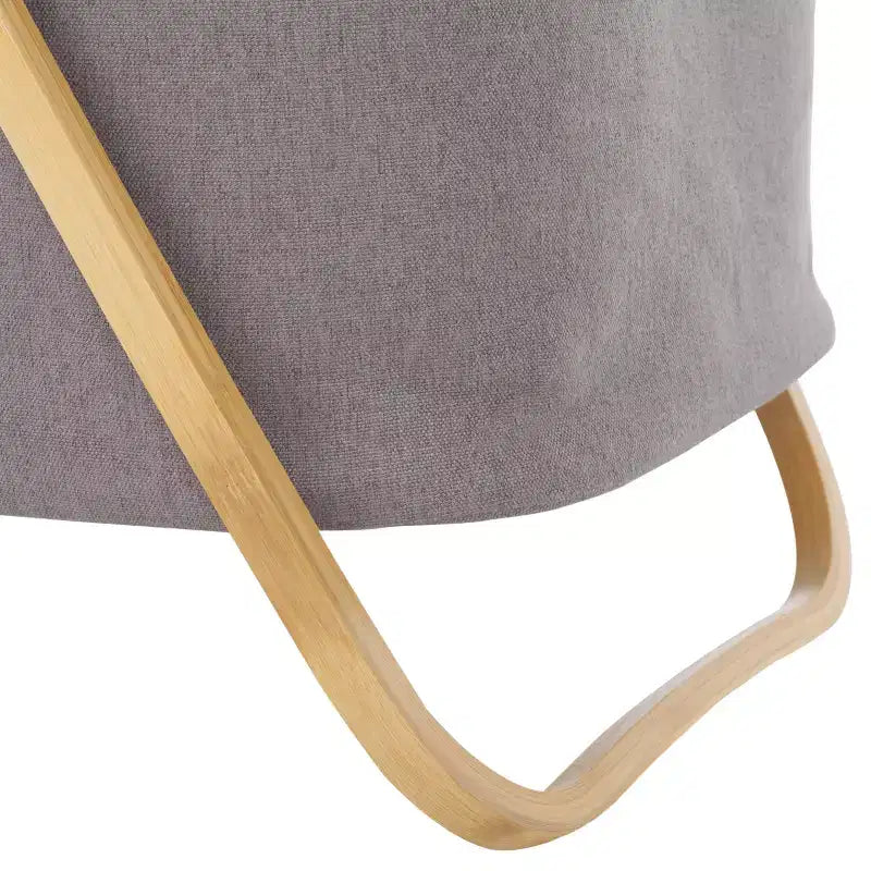 Panier à Linge Pliable Quinne - STG1906 - Naturel/Gris - Safavieh