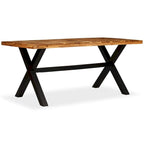 vidaXL Table de salle à manger en bois d'acacia et de manguier massif 180x90x76 cm