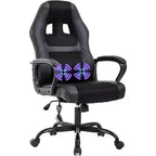 FDW Racing Gaming Chair Home Office Chair Ergonomic Desk Chair Massage PU Leather Computer Chair with Lumbar Support Headrest Armrest