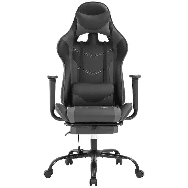 FDW Racing Gaming Chair Video Game Chairs with Computer Desk PU Leather Headrest Lumbar Support & 360-Swivel Seat