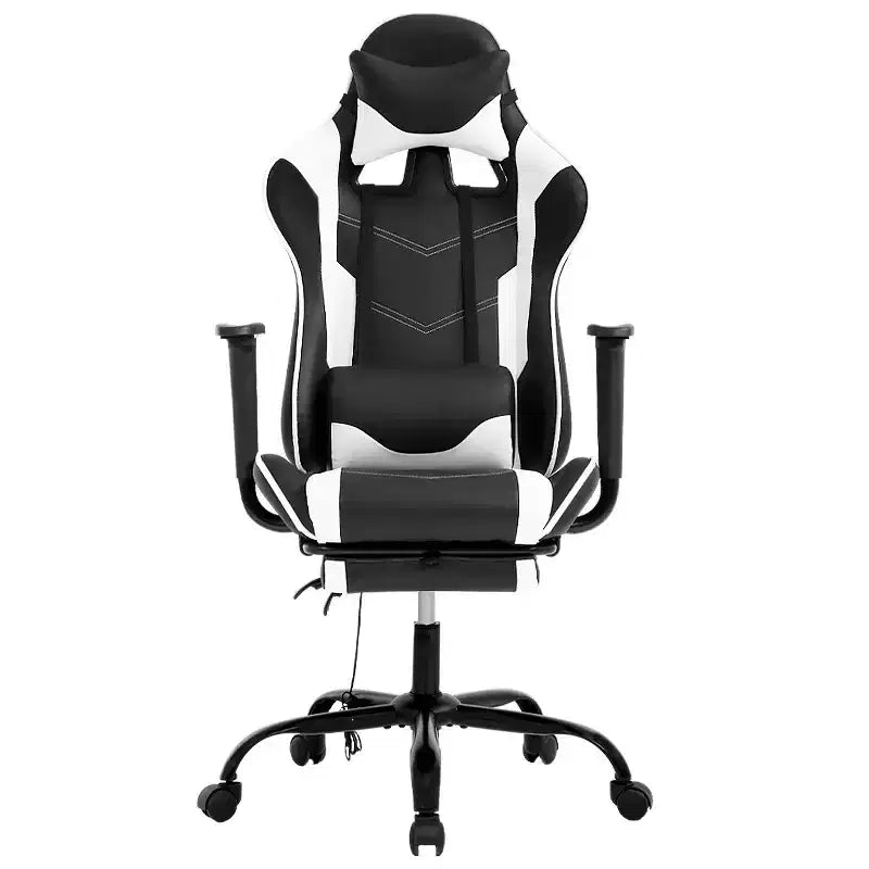 FDW Racing Gaming Chair Video Game Chairs with Computer Desk PU Leather Headrest Lumbar Support & 360-Swivel Seat