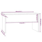 vidaXL Table basse à plateau relevable, bout de canapé, table d'appoint, bois d'ingénierie - 80 x 50,5 x 41,5 cm