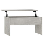 vidaXL Table basse à plateau relevable, bout de canapé, table d'appoint, bois d'ingénierie - 80 x 50,5 x 41,5 cm