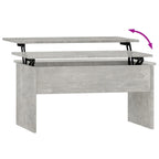 vidaXL Table basse à plateau relevable, bout de canapé, table d'appoint, bois d'ingénierie - 80 x 50,5 x 41,5 cm