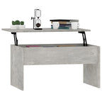 vidaXL Table basse à plateau relevable, bout de canapé, table d'appoint, bois d'ingénierie - 80 x 50,5 x 41,5 cm