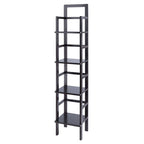 Étagère à boulanger Aiden, étroite, café - 14,72 x 13,86 x 70,71 pouces