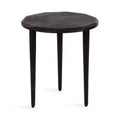 Kate and Laurel Tavares Round Side Table, 18x18x20, Black