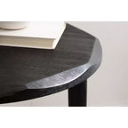 Table d'appoint ronde Kate and Laurel Tavares, 18x18x20, Noir