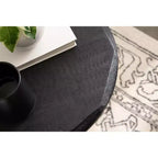 Table d'appoint ronde Kate and Laurel Tavares, 18x18x20, Noir
