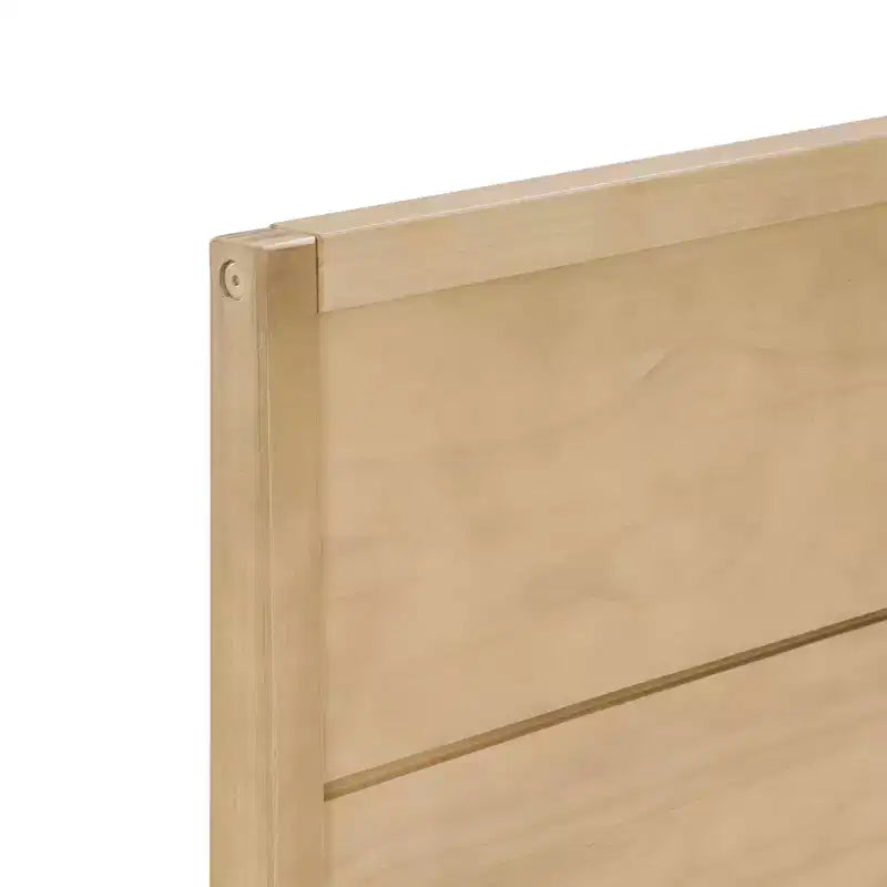 Lit King en bois massif Plank+Beam Duo avec tête de lit à panneaux, aucun sommier tapissier requis