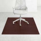 Tapis de Chaise Rectangulaire Standard Jani Eco Bambou - (72 x 48), Qualité Supérieure, Tapis de Chaise Écologique