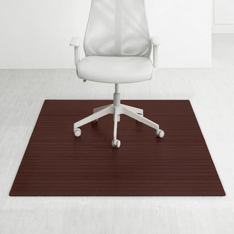 Tapis de Chaise Rectangulaire Standard Jani Eco Bambou - (72 x 48), Qualité Supérieure, Tapis de Chaise Écologique