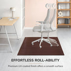 Tapis de Chaise Rectangulaire Standard Jani Eco Bambou - (72 x 48), Qualité Supérieure, Tapis de Chaise Écologique