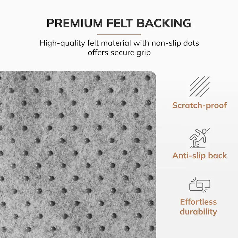 Tapis de Chaise Rectangulaire Standard Jani Eco Bambou - (72 x 48), Qualité Supérieure, Tapis de Chaise Écologique