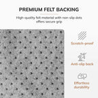Tapis de Chaise Rectangulaire Standard Jani Eco Bambou - (72 x 48), Qualité Supérieure, Tapis de Chaise Écologique