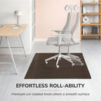 Tapis de Chaise Rectangulaire Standard Jani Eco Bambou - (72 x 48), Qualité Supérieure, Tapis de Chaise Écologique