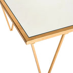 Table basse SAFAVIEH Armida en feuille d'or antique – 48 x 18,3 x 27 – 48 larg. x 18 prof. x 27 haut.