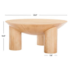 Table basse SAFAVIEH Couture Isavella en bois - 35 po L x 35 po P x 16 po H - 35Lx35Px16H