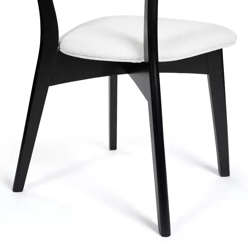 Chaises de salle à manger GDFStudio Crystal Mid Century Modern en tissu (lot de 2)
