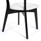 Chaises de salle à manger GDFStudio Crystal Mid Century Modern en tissu (lot de 2)