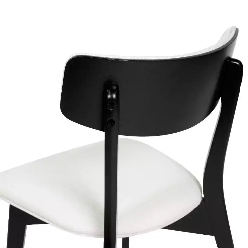Chaises de salle à manger GDFStudio Crystal Mid Century Modern en tissu (lot de 2)