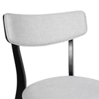 Chaises de salle à manger GDFStudio Crystal Mid Century Modern en tissu (lot de 2)
