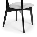 Chaises de salle à manger GDFStudio Crystal Mid Century Modern en tissu (lot de 2)