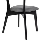 Chaises de salle à manger GDFStudio Crystal Mid Century Modern en tissu (lot de 2)