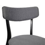 Chaises de salle à manger GDFStudio Crystal Mid Century Modern en tissu (lot de 2)