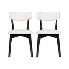 Chaises de salle à manger GDFStudio Crystal Mid Century Modern en tissu (lot de 2)