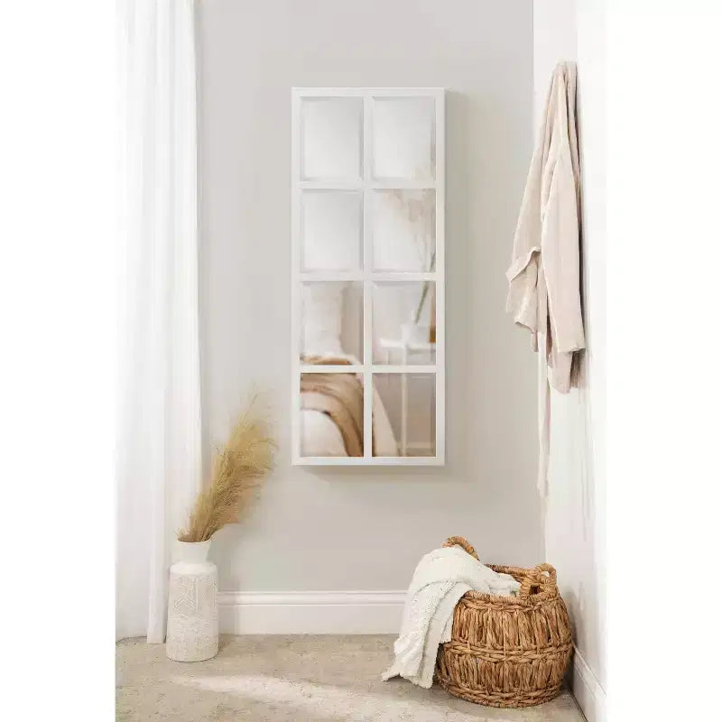 Miroir mural à carreaux Stryker 17x42 de Kate & Laurel All Things Decor - Bois