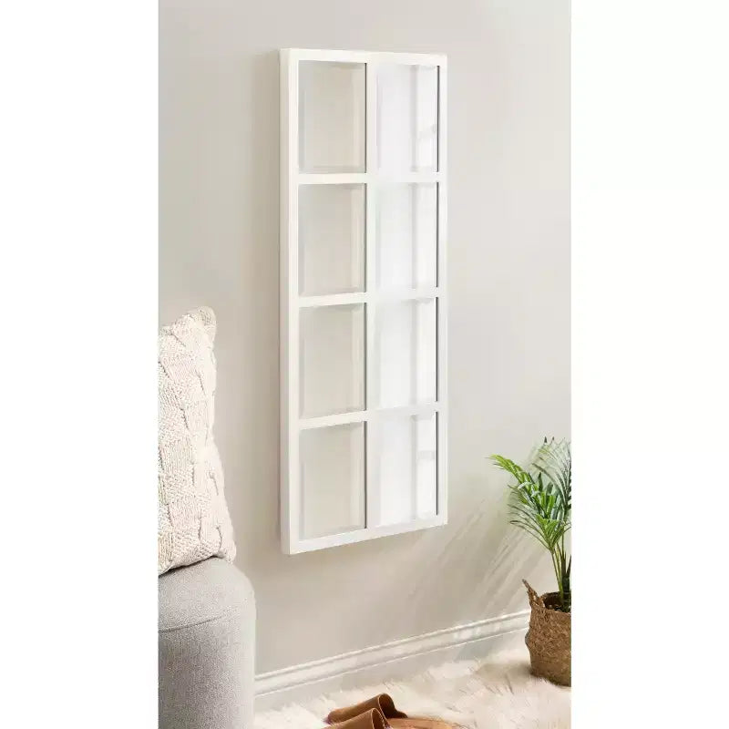 Miroir mural à carreaux Stryker 17x42 de Kate & Laurel All Things Decor - Bois