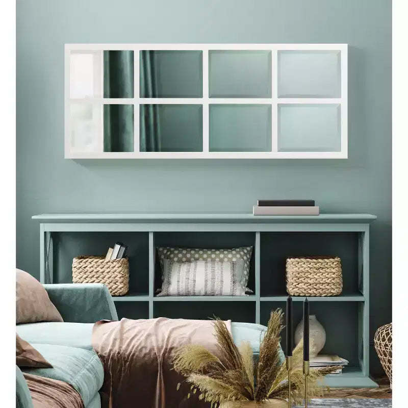 Miroir mural à carreaux Stryker 17x42 de Kate & Laurel All Things Decor - Bois