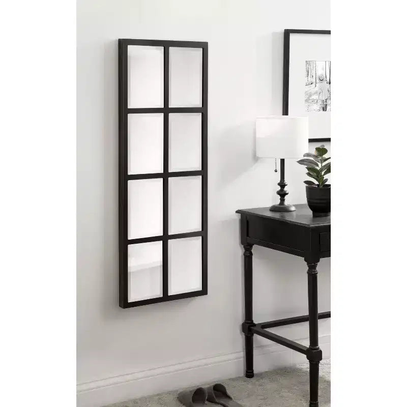 Miroir mural à carreaux Stryker 17x42 de Kate & Laurel All Things Decor - Bois