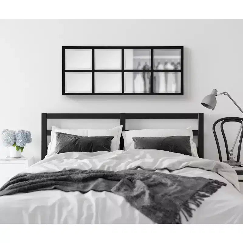 Miroir mural à carreaux Stryker 17x42 de Kate & Laurel All Things Decor - Bois
